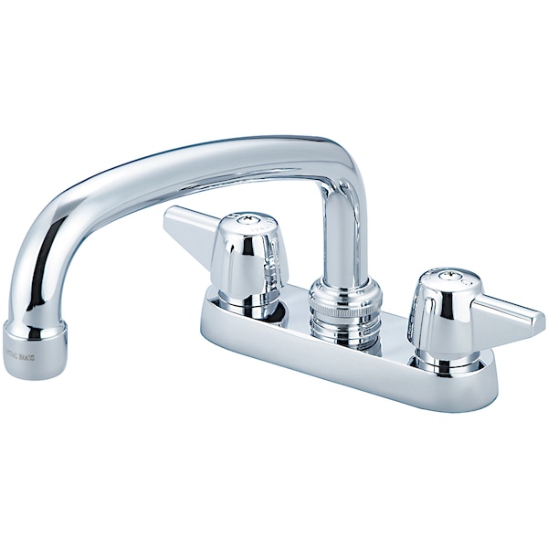 Central Brass Two Handle Cast Brass Bar/Laundry Faucet, NPSM, Centerset, Chrome, Overall Height: 5.5" 0084-A1 - main